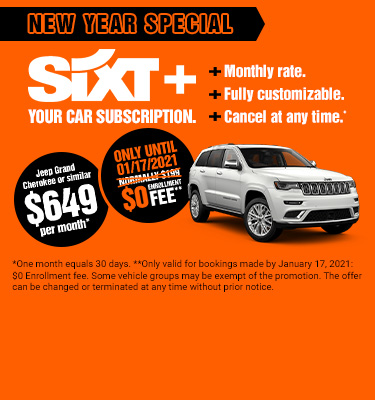 Sixt Rent A Car Fast Convenient Car Rentals Hot Deals