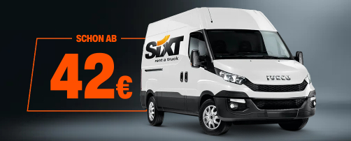 Sixt Auto - Und Transportervermietung Augsburg LKW und Transporter mieten ab 7 Euro | SIXT LKW Vermietung